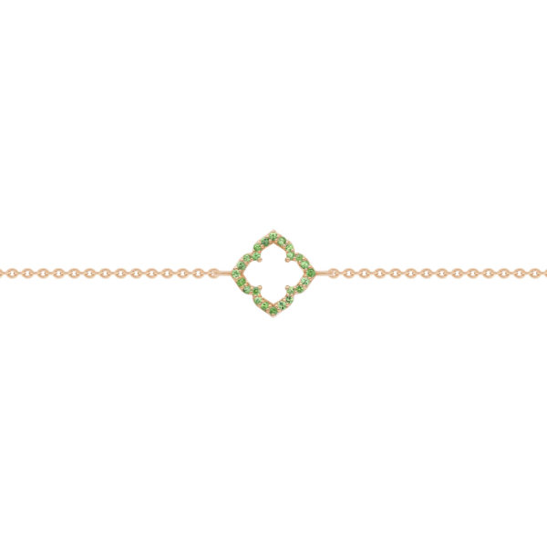 Bracelet Chaîne Chakra Racine Ajouré Tsavorites – Image 3