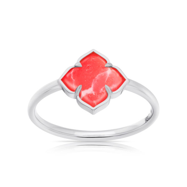Bague Chakra Racine Galalithe Rouge – Image 2