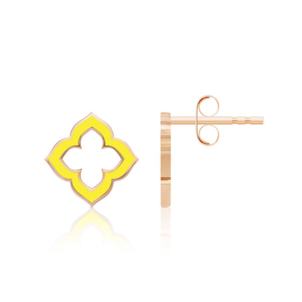 Clous Chakra Racine Émail Jaune - Image 3