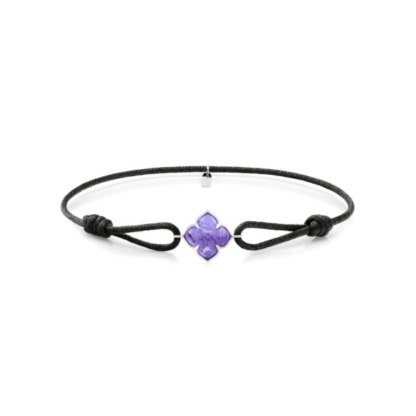 Bracelet Cordon Chakra Racine Charoïte – Image 2