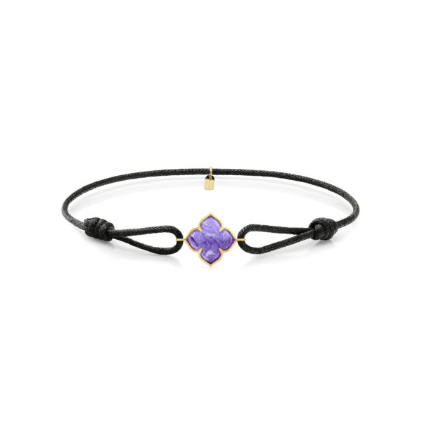 Bracelet Cordon Chakra Racine Charoïte – Image 3